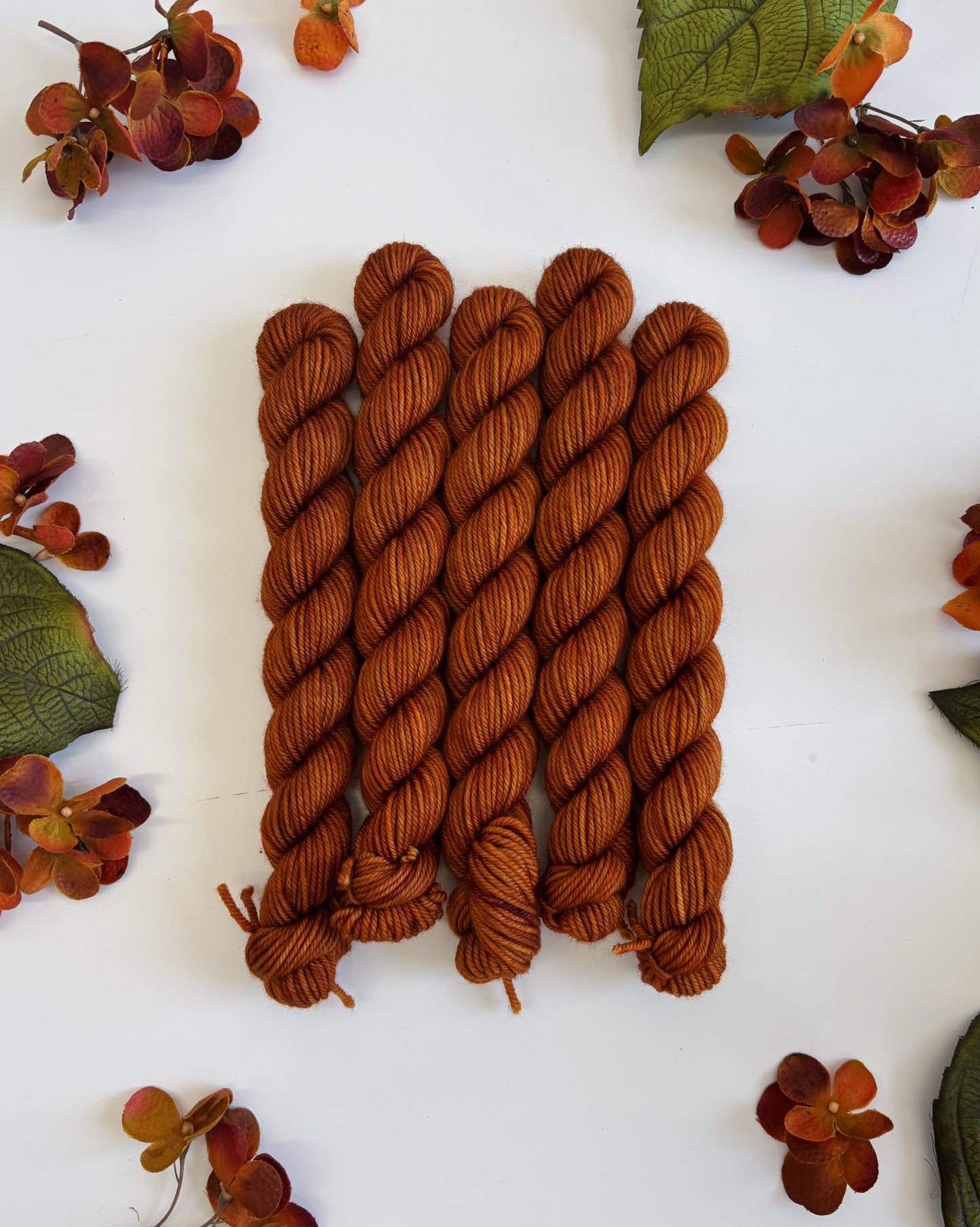 MINI SKEIN Color No. 69 Pumpkin • Ready to Ship
