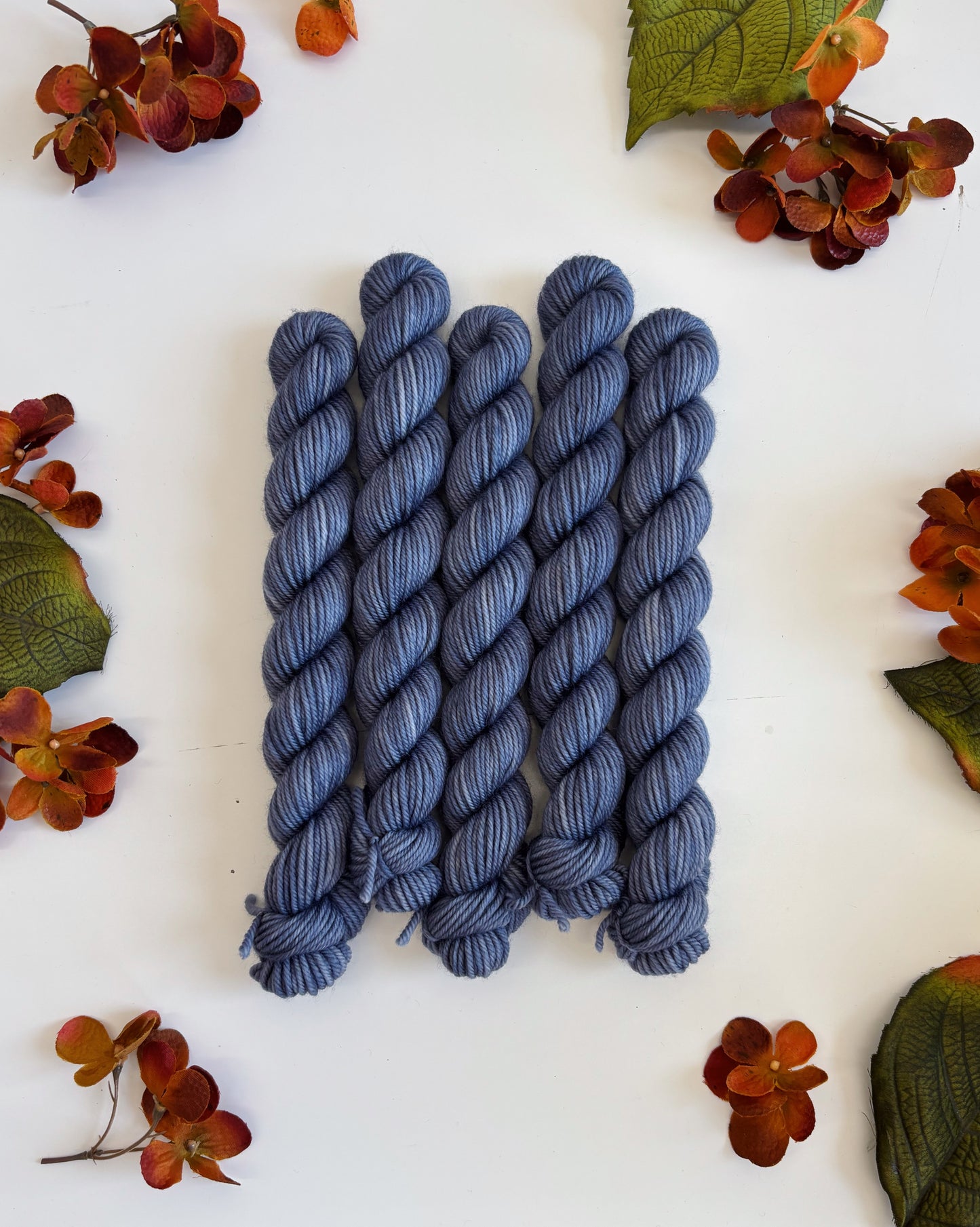 MINI SKEIN Color No. 82 Denim • Ready to Ship