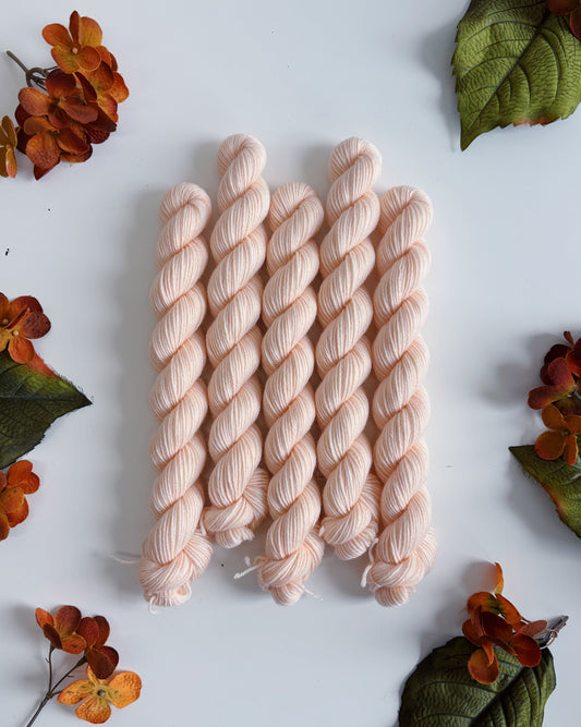 MINI SKEIN Color No. 06 Light Peach • Ready to Ship