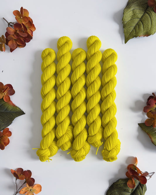 MINI SKEIN Color No. 11 Electric Yellow • Ready to Ship