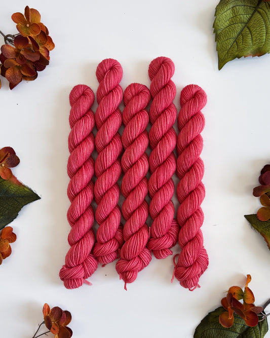 MINI SKEIN Color No. 36 Strawberry • Ready to Ship