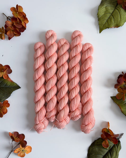 MINI SKEIN Color No. 08 Bright Peach • Ready to Ship