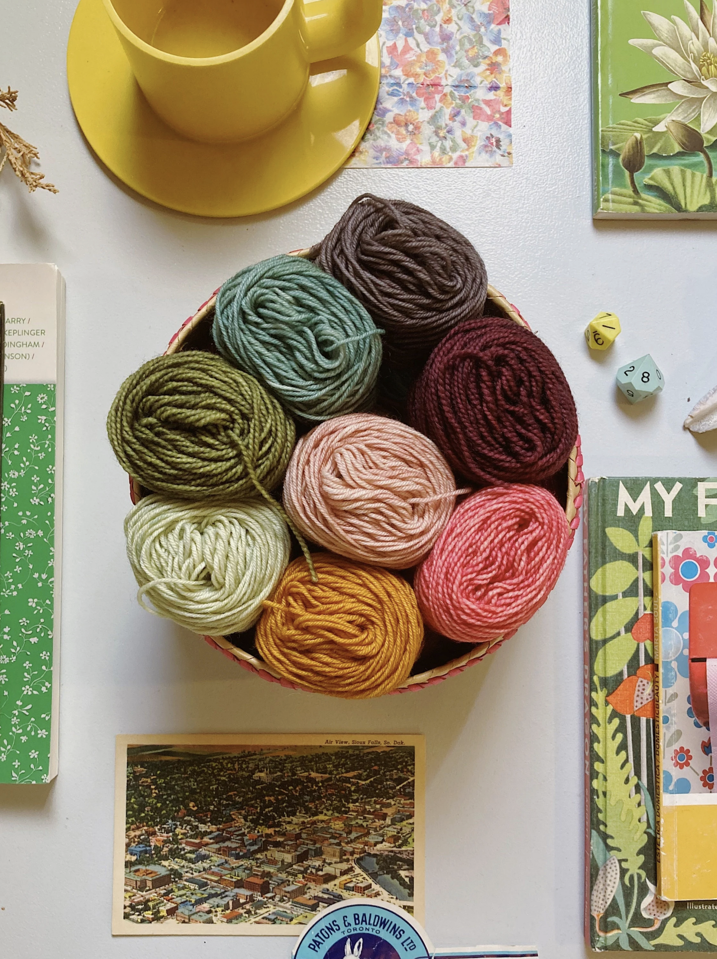 Scrappy Yarn Pack • Hand Dyed Mini Skeins • 160g of Sock Weight Wool and Nylon Yarn • Floral Palette Collection